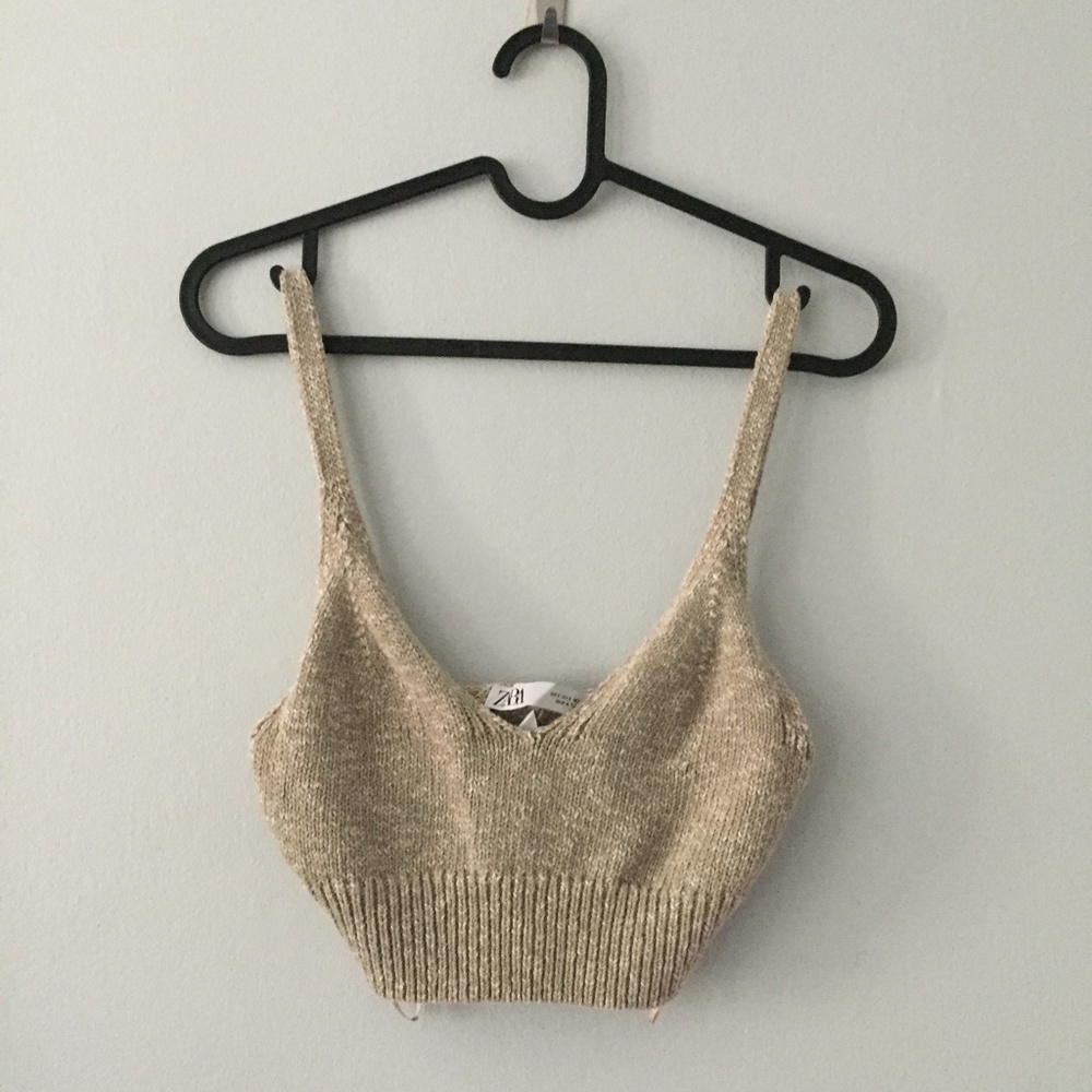 ZARA knit crop tank top- BNWOT